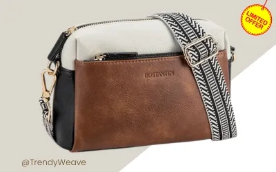 BOSTANTEN Crossbody Purse for Women Triple Zip Cell Phone Leather Handbag